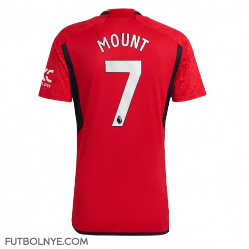 Camiseta Manchester United Mason Mount #7 Primera Equipación 2023-24 manga corta